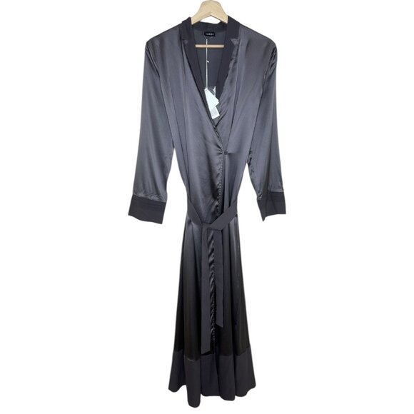 La Perla Other - La Perla Womens Floor Length Silk Robe Dark Gray Small NWT Long‎ Maxi Luxury